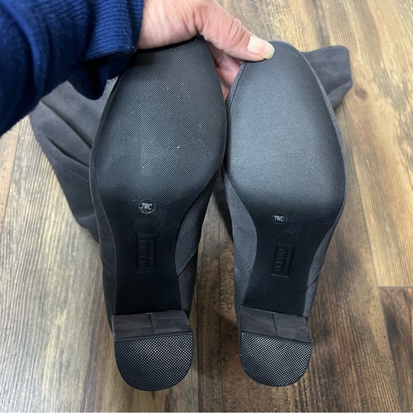 ALFANI Nessii Step 'N Flex Wide-Calf Knee High Dress Boots Sz 7 NWT Gray Leather - Picture 9 of 12